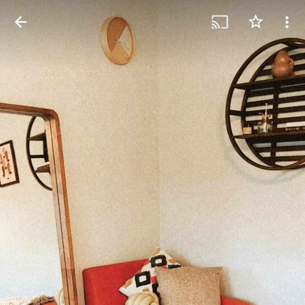 Yellow Boho Clock